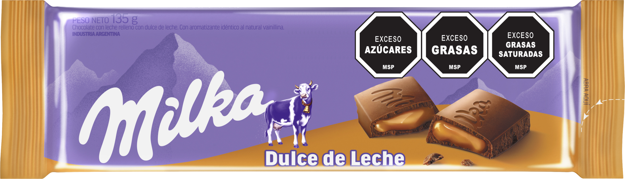 Milka Dulce de Leche 135g - Nerilan Uruguay